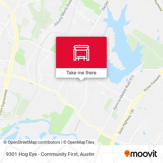 Mapa de 9301 Hog Eye - Community First