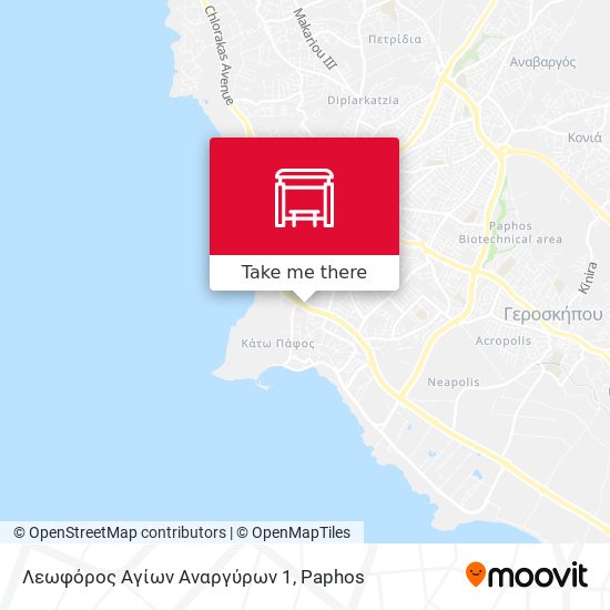 Λεωφόρος Αγίων Αναργύρων 1 map