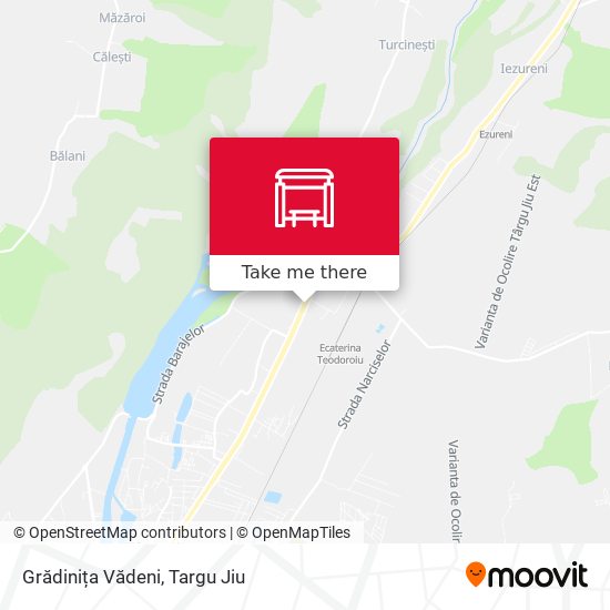 Grădinița Vădeni map