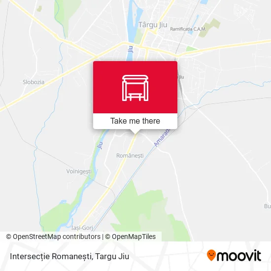 Intersecție Romanești map