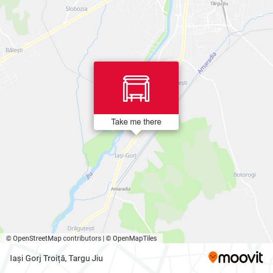 Iași Gorj Troiță map