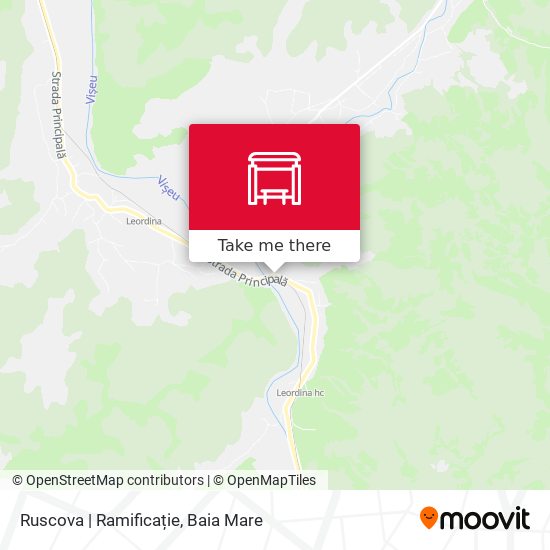 Ruscova | Ramificație map