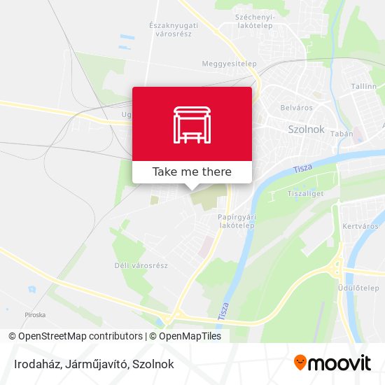 Irodaház, Járműjavító map