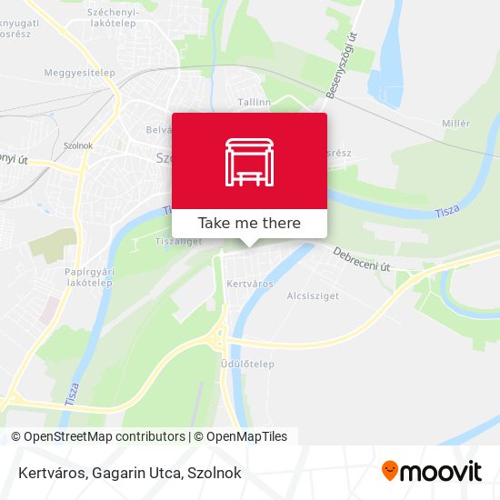Kertváros, Gagarin Utca map