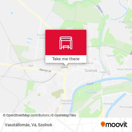 Vasútállomás, Vá map