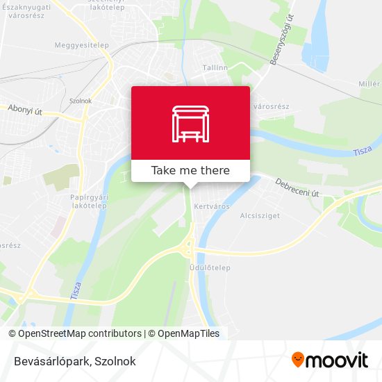 Bevásárlópark map