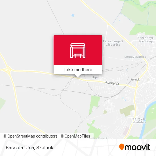 Barázda Utca map