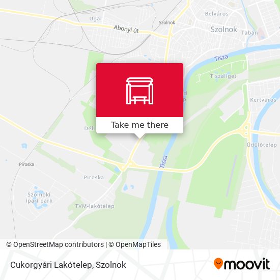 Cukorgyári Lakótelep map