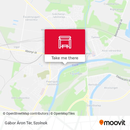 Gábor Áron Tér map