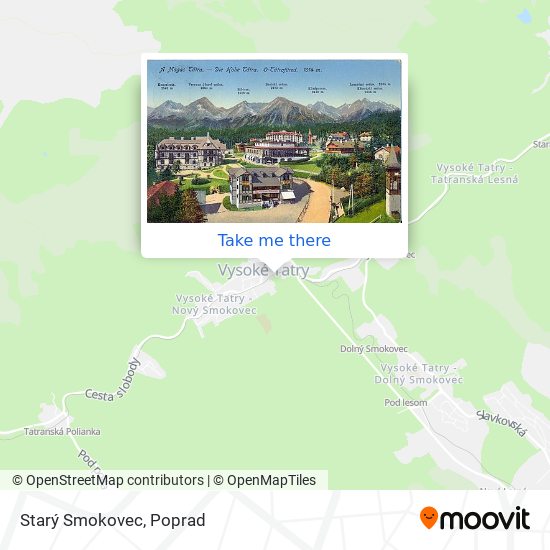 Starý Smokovec map