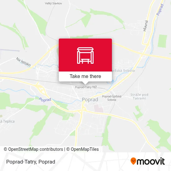 Poprad-Tatry map