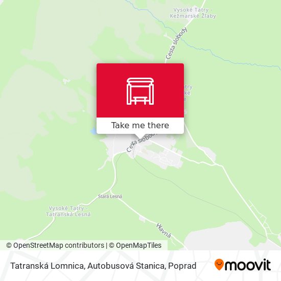 Tatranská Lomnica, Autobusová Stanica map