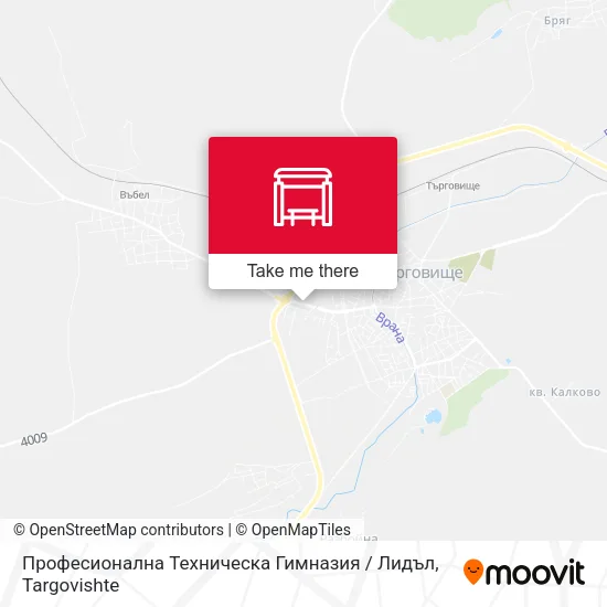 Карта Професионална Техническа Гимназия / Лидъл