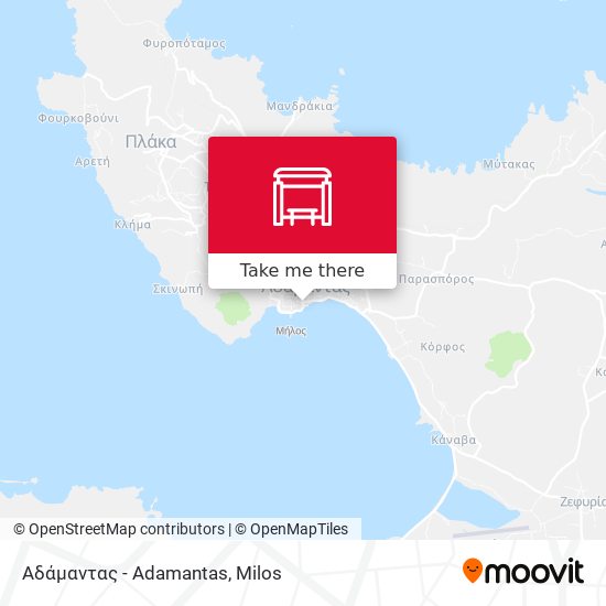 Αδάμαντας - Adamantas map