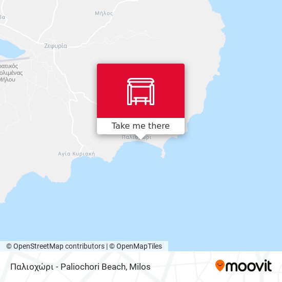 Παλιοχώρι - Paliochori Beach map