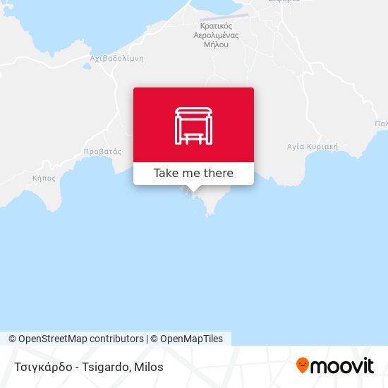 Τσιγκάρδο - Tsigardo map