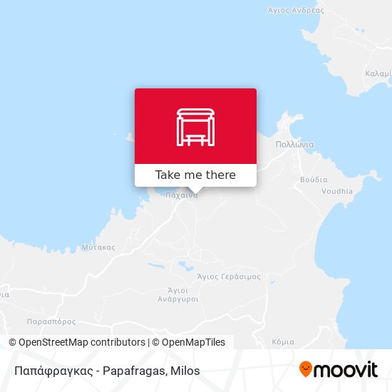 Παπάφραγκας - Papafragas map