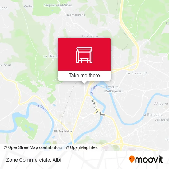 Zone Commerciale map