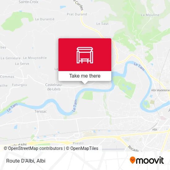 Route D'Albi map