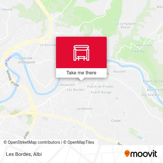 Les Bordes map