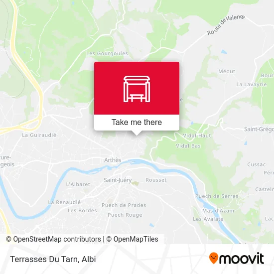Terrasses Du Tarn map