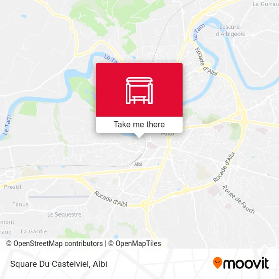 Square Du Castelviel map