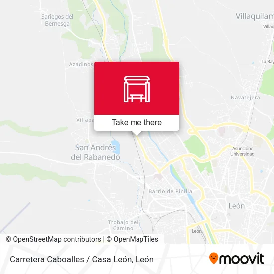 Carretera Caboalles / Casa León map