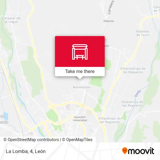 mapa La Lomba, 4