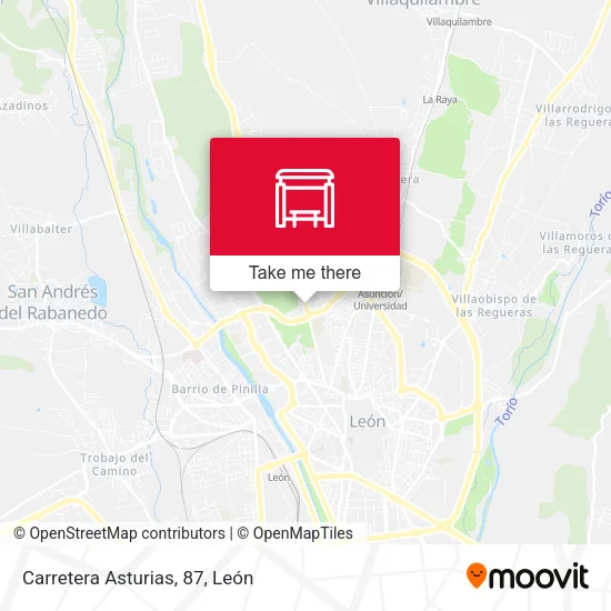 Carretera Asturias, 87 map