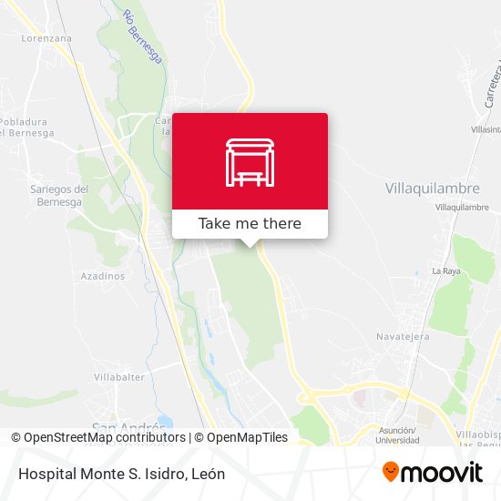 Hospital Monte S. Isidro map