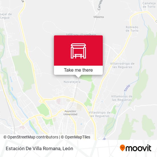 mapa Estación De Villa Romana