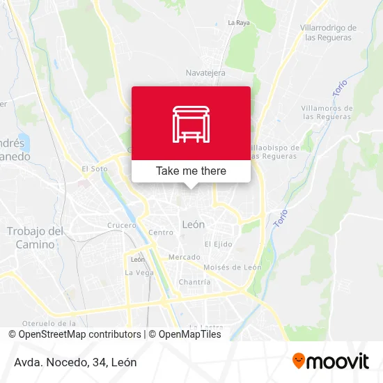 Avda. Nocedo, 34 map