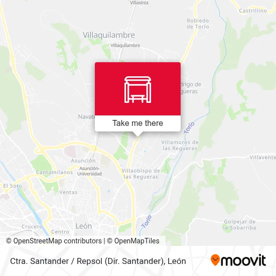 Ctra. Santander / Repsol (Dir. Santander) map