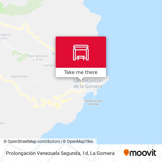Prolongación Venezuela Segunda, 1d map
