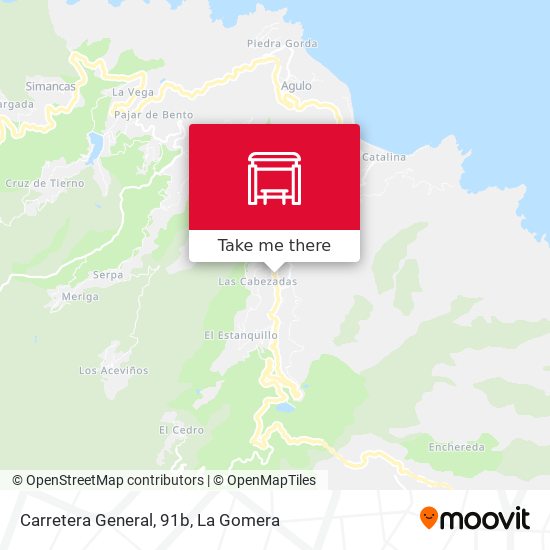 Carretera General, 91b map