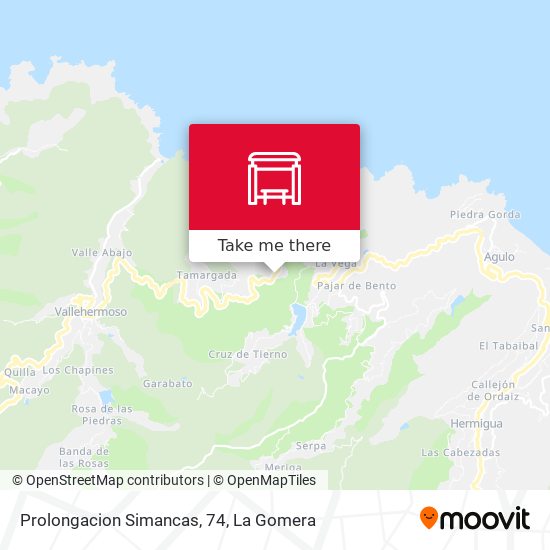 Prolongacion Simancas, 74 map
