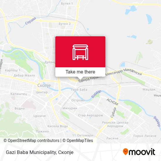 Gazi Baba Municipality map
