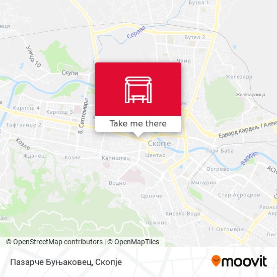 Пазарче Буњаковец map