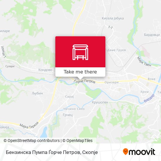 Бензинска Пумпа Ѓорче Петров map
