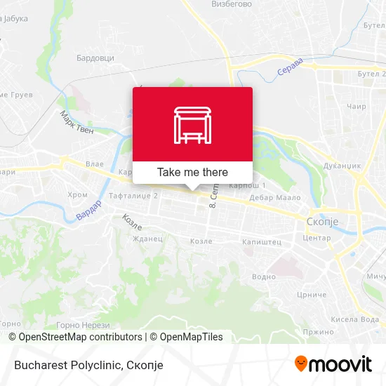 Bucharest Polyclinic map