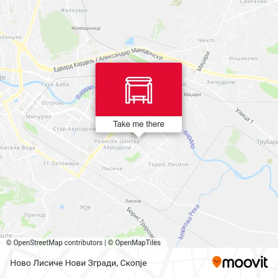 Ново Лисиче Нови Згради map
