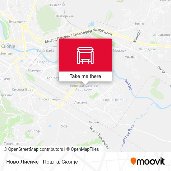 Ново Лисиче - Пошта map