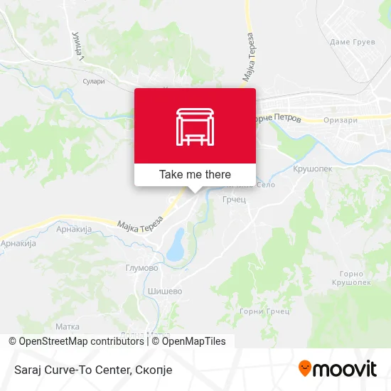 Saraj Curve-To Center map