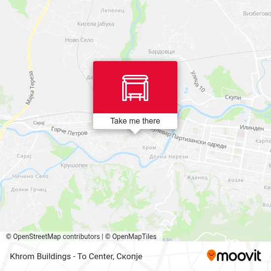 Khrom Buildings - To Center map