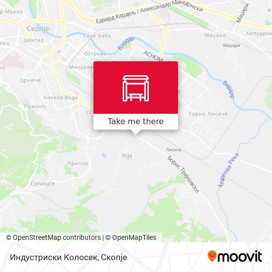 Индустриски Колосек map