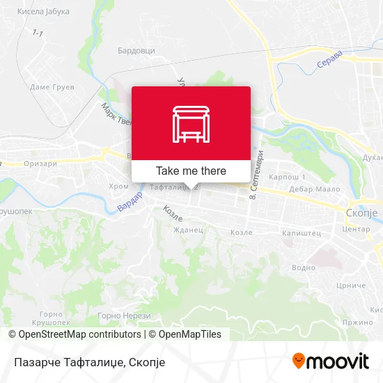 Пазарче Тафталиџе map