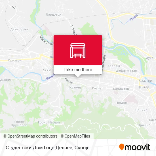 Студентски Дом Гоце Делчев map