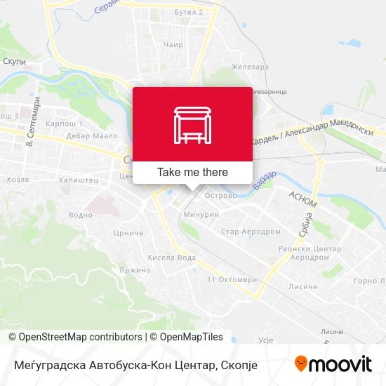 Меѓуградска Автобуска-Кон Центар map