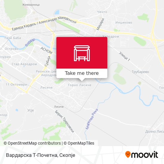 Вардарска Т-Почетна map