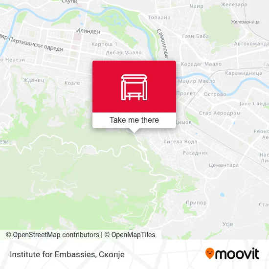 Institute for Embassies map